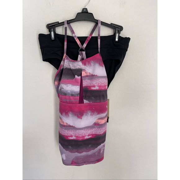 Nike Adventure Crossback Tankini Swim 2pc Set In Sangria Size Medium NWT - Picture 1 of 7